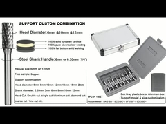 Wolframkarbid-Burr-Set für Präzisionsschleifen, Polieren, Formen und Deburring