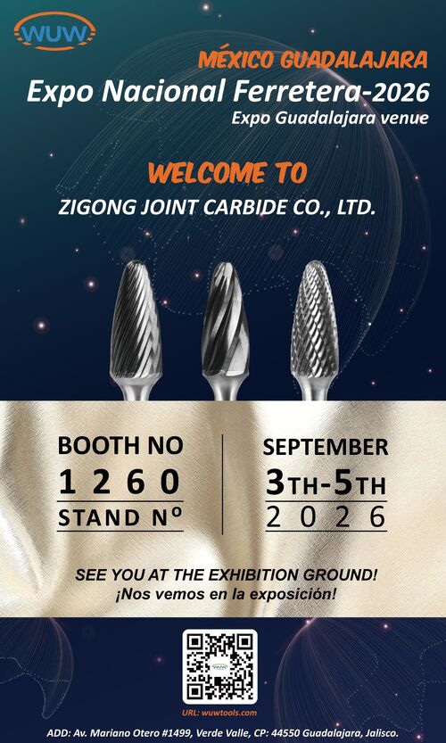 jüngste Unternehmensnachrichten über ZIGONG JOINT CARBIDE CO., LTD. (WUW) wird an der Expo Nacional Ferretera 2026 in Guadalajara, Mexiko, teilnehmen.