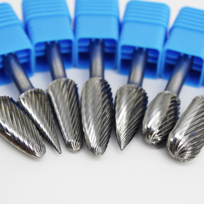 Guter Preis Konische Wolframkarbid-Burr-Bits Standard 6-36 mm Kopflänge Einzahnform Online