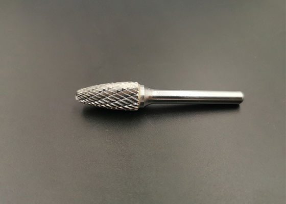 Qualität  25mm Double Cut Rotary Cone Carbide Burr For Grinding / Polishing Fabrik
