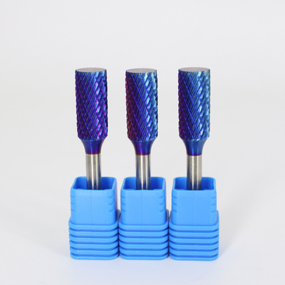 Gravierende Blaue Nano mit Beschichtung Zylinderform mit Radius End Rotary Burr