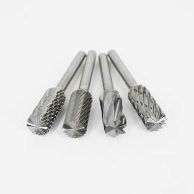 1/8 Schank Tungstenkarbid-Burr-Bits mit Gesamtlänge 38-81 mm Kopfdurchmesser 3-25 mm