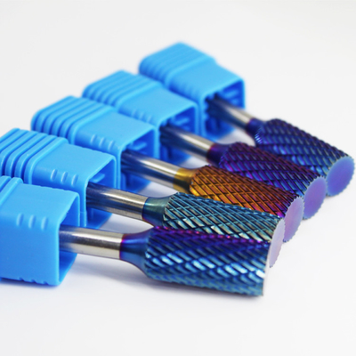 Guter Preis Wirkungsfähige Wolframkarbid-Burr-Werkzeuge Abrasive Nano Blau beschichtet Wolframkarbid-Rotations-Burr für die Metallbearbeitung Online