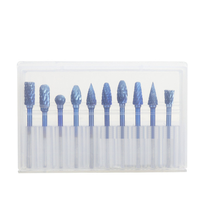 Ein guter Preis. Blue Coating Präzisionsschneiden schnell und einfach gemacht mit Zement Carbide Burr Set Schank Größe 1/8-1/4 INCH oder 3-6MM Online