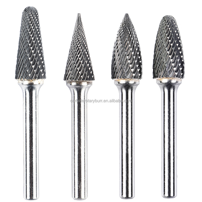 Ein guter Preis. 10 Stück Wolframkarbid-Burr Set 6mm 1/4 Schaft Doppelschnitt für Metallholz Online