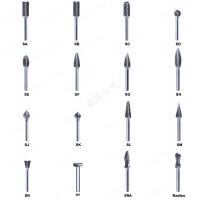 Ein guter Preis. Hartmetall-Rotationsfräser mit 1/4