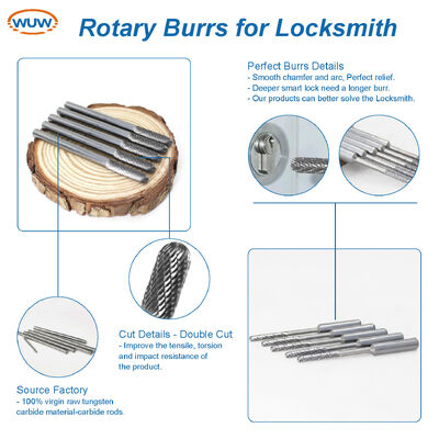Qualität 150mm langer Schaft Wolframkarbid-Rotationsfräser für tiefe Schlüssellochbearbeitung mit extra langen Hartmetall-Die-Grinder-Bits Fabrik