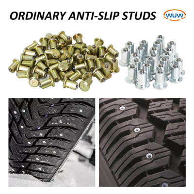 Qualität Individuell angepasste Wolframkarbid-Schnee-Reifenstangen mit einer Gesamtlänge von 5,7-15 MM und einem Durchmesser von 6,5-12 MM für Fahrräder Roller ATV-UTV Gabelstapler Auto-LKW Geländefahrzeug Fabrik