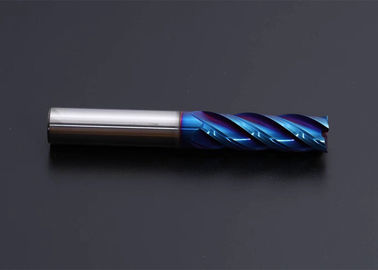 Guter Preis Blauer beschichtender Flöten-Schneider-langer Längen-Schaft des 1/8 Zoll-Hartmetall-Schaftfräser-2 der Flöten-3 der Flöten-4 Online