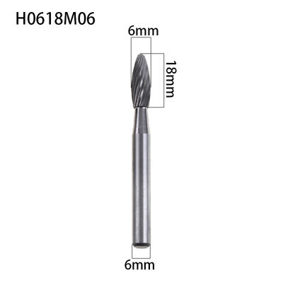 Guter Preis H FORMEN, 6MM FLAMMEN-KARBID-GRAT/STERBEN SCHLEIFER-STÜCKCHEN FÜR ALUMINIUMnatürliche Größe Online