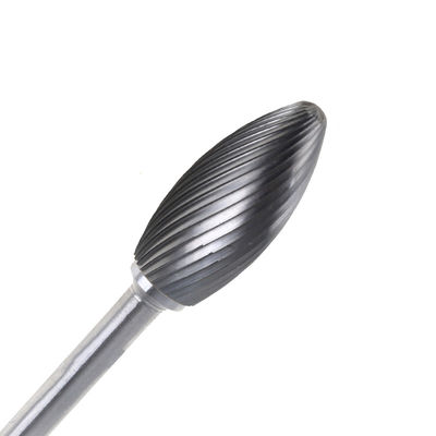 Silberne Flammen-Hartmetall-Burr Bits Rotary Tool Grinding-Stückchen-Verschleißfestigkeit
