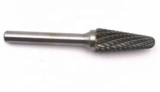 Silberner 6mm doppelter Schnitt-Baum formen mit Radius-Enden-reibendem Würfel-Schleifer-Bits Carbide Rotary-Grat